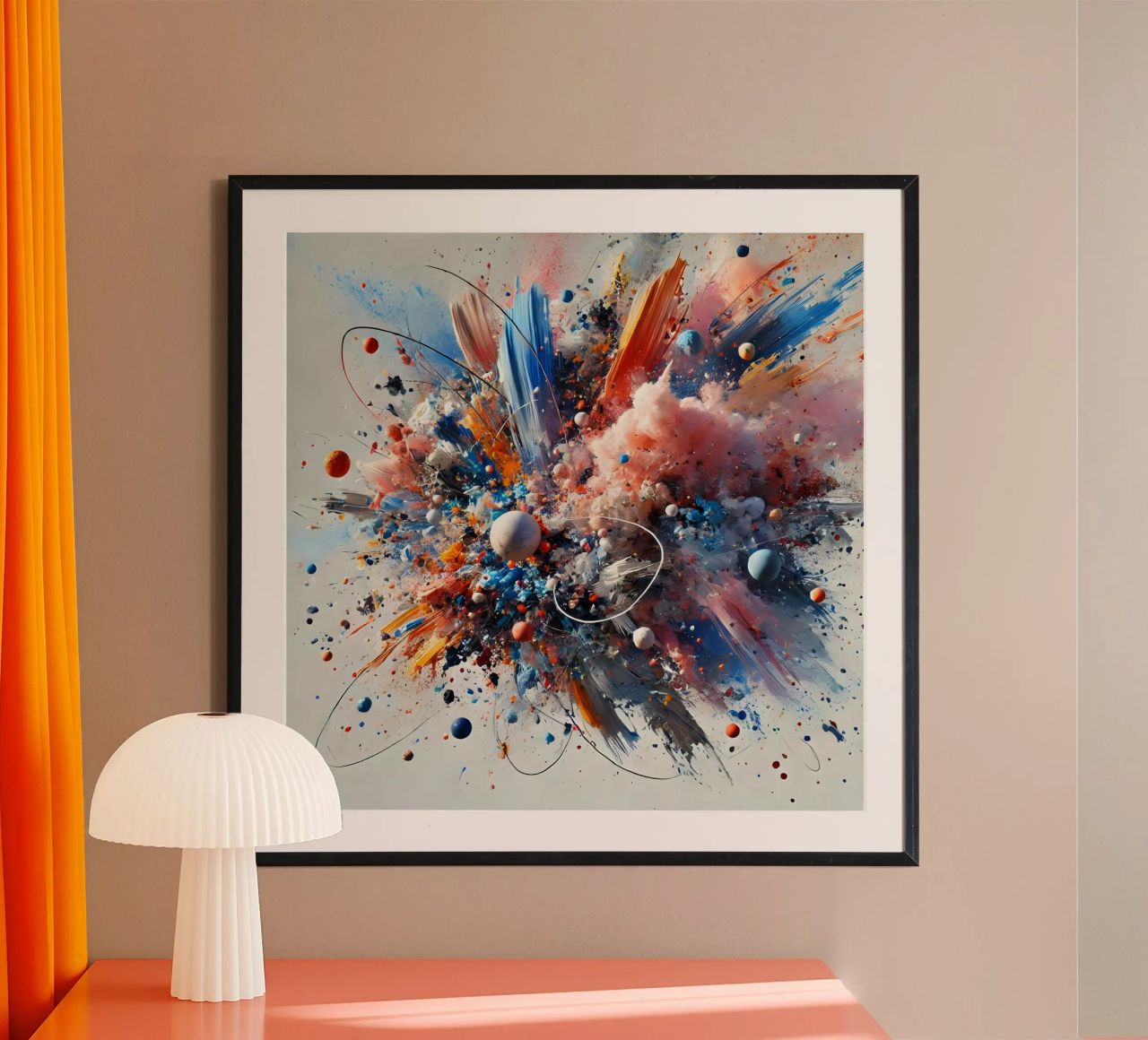 action splash abstract Poster von abstrakt