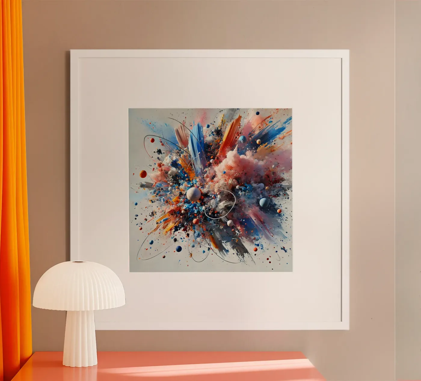 action splash abstract poster by abstrakt