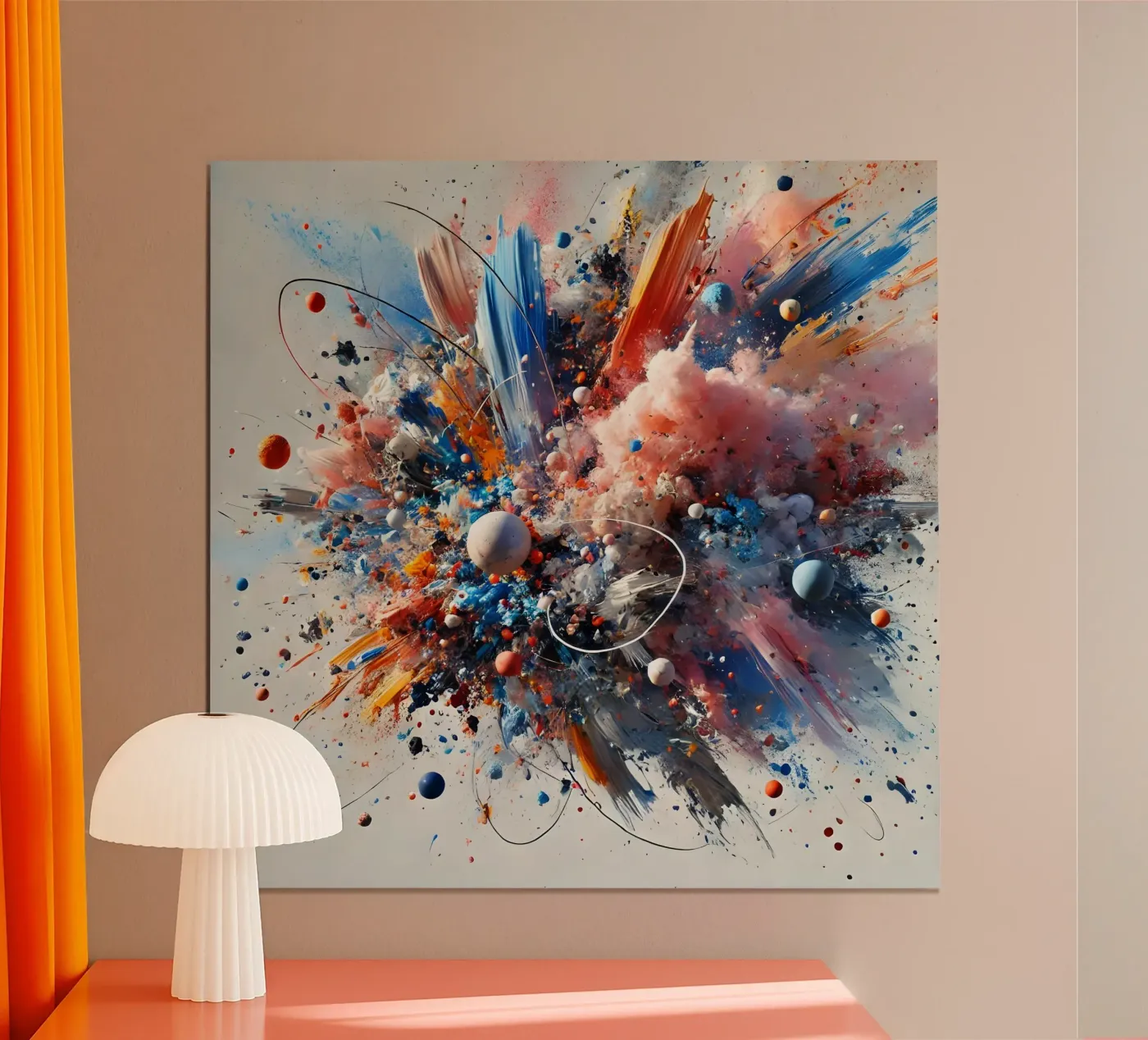 action splash abstract poster by abstrakt