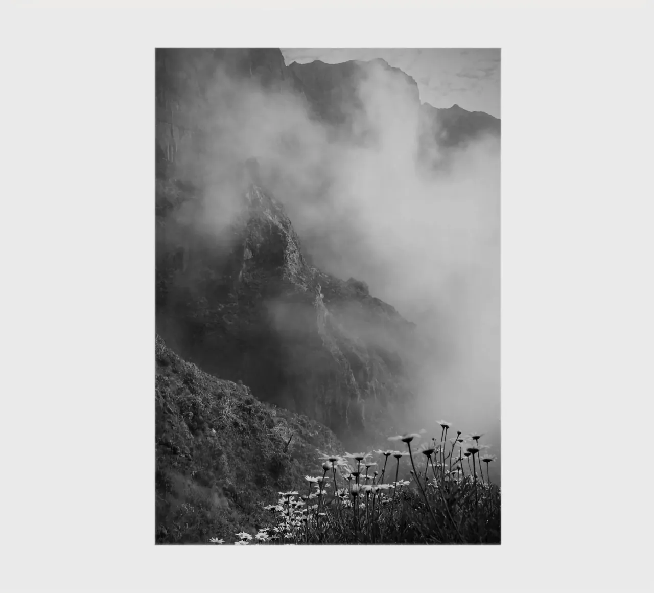 Flowers and Mountains in the Clouds - Madeira notebook by FEMK.