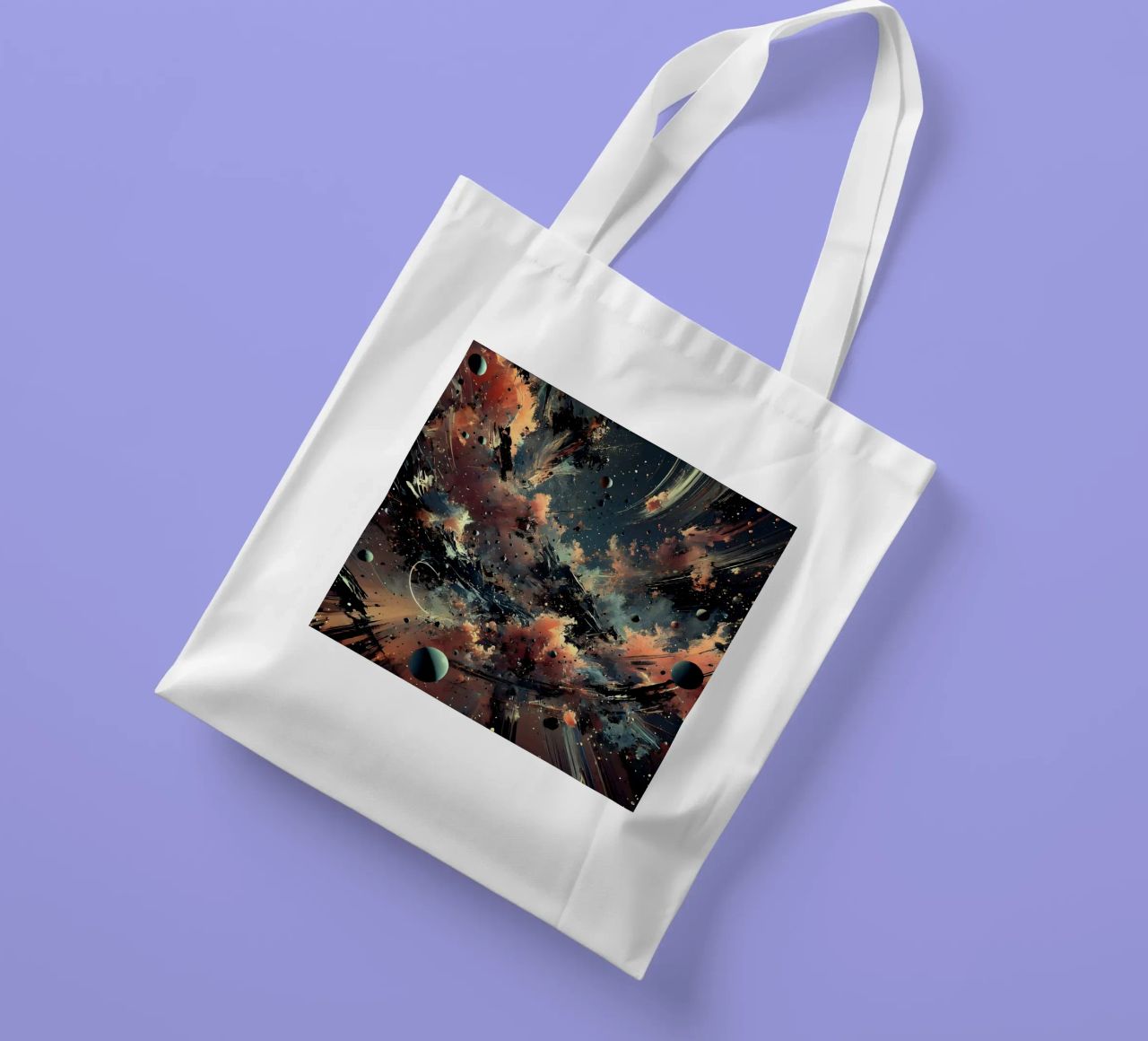 action splash abstract borsa in juta da abstrakt