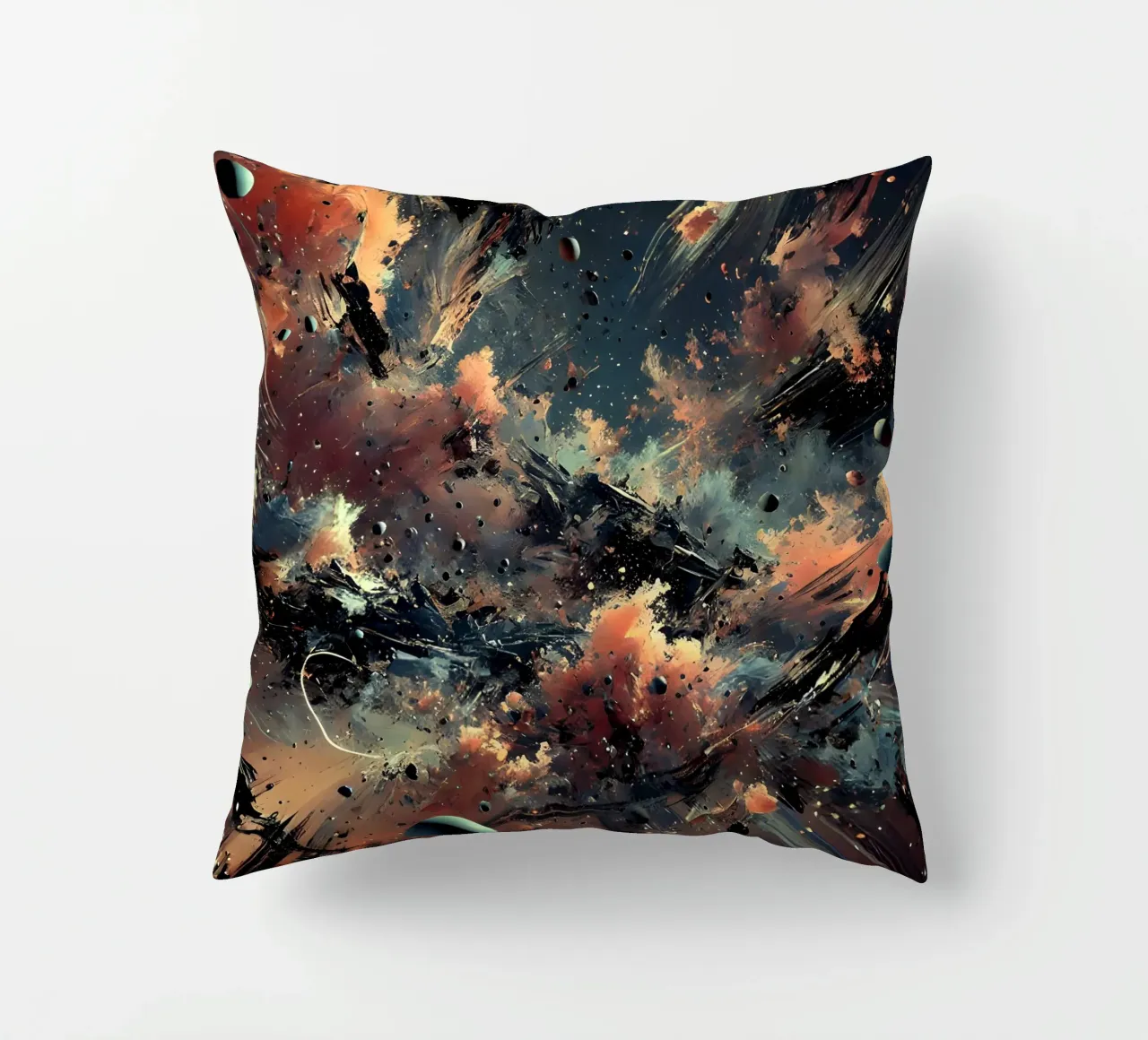 action splash abstract Kissen von abstrakt
