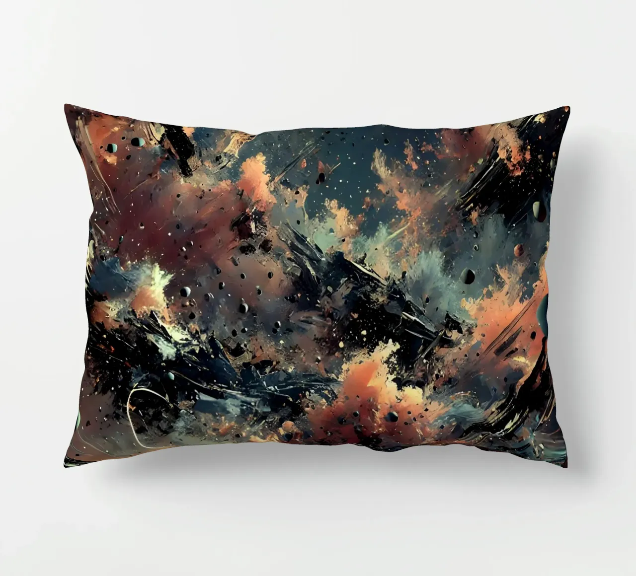 action splash abstract Kissen von abstrakt