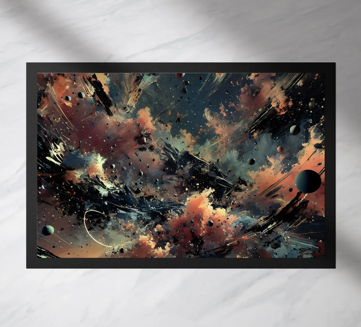 action splash abstract doormat by abstrakt