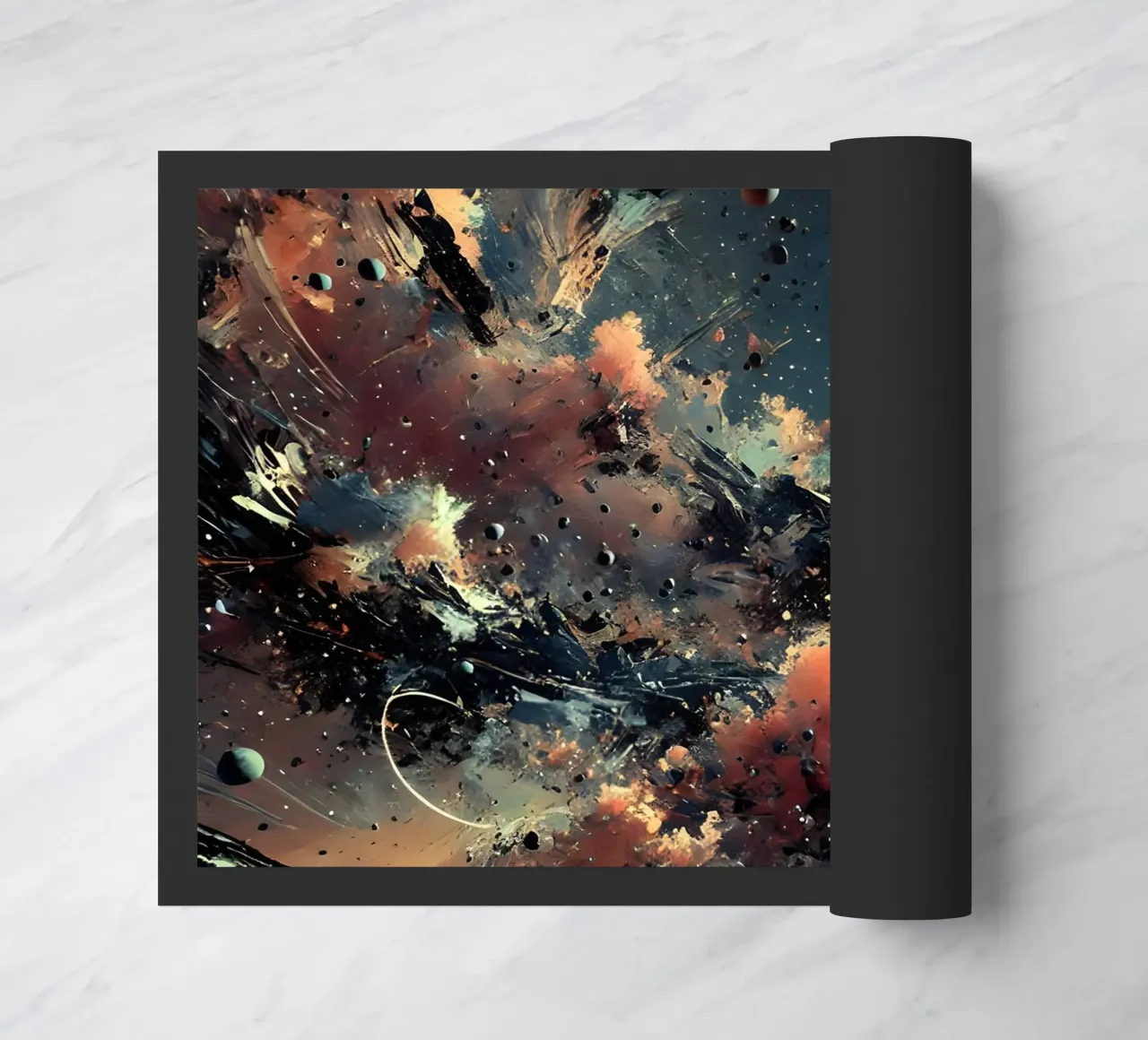 action splash abstract paillasson de abstrakt