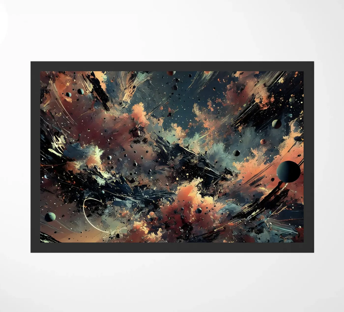 action splash abstract doormat by abstrakt