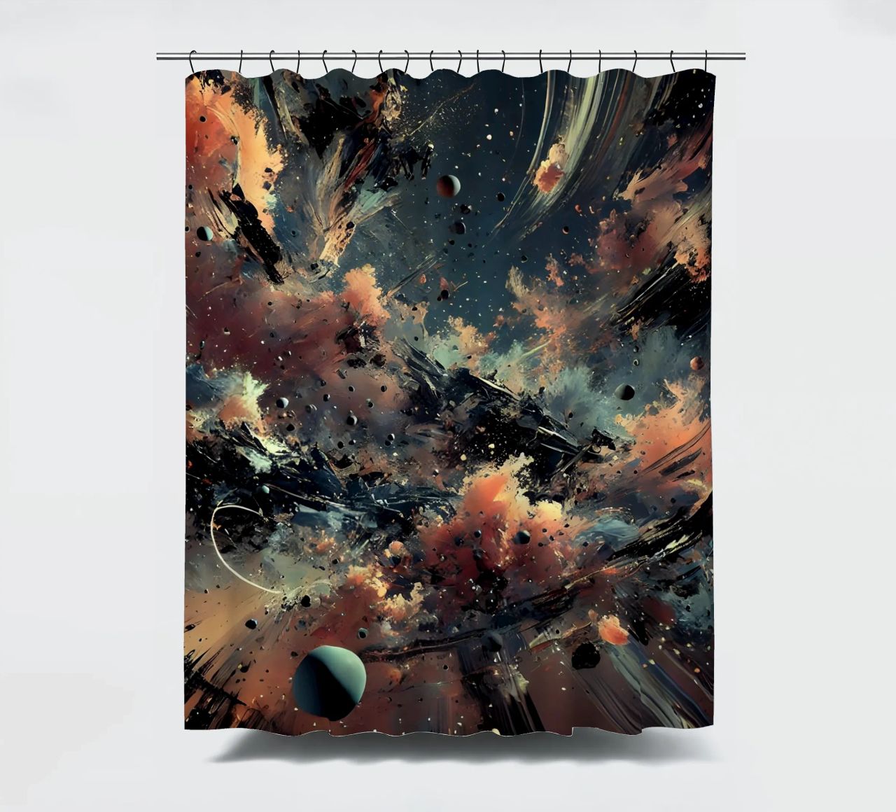 action splash abstract tenda da doccia da abstrakt