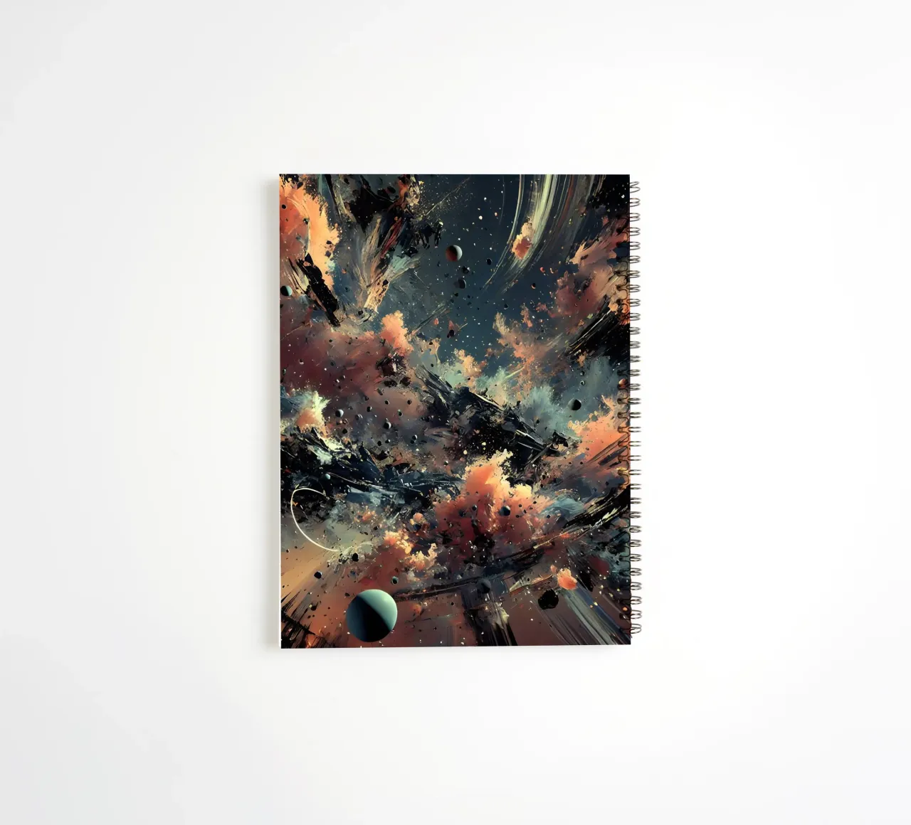 action splash abstract spiral notebook by abstrakt