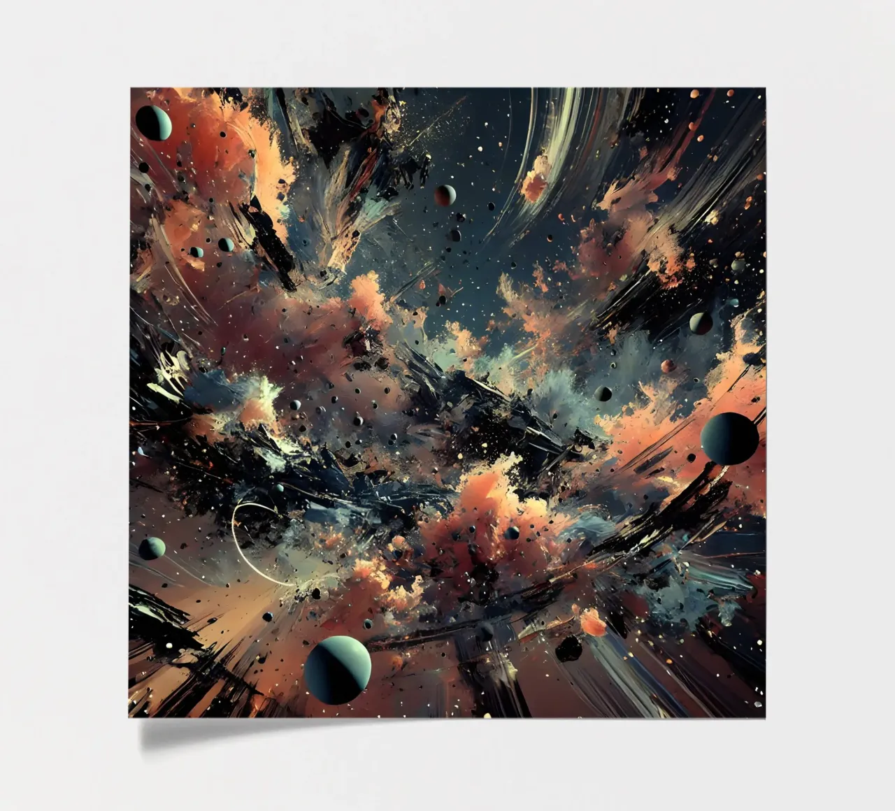 action splash abstract foglio adesivo da abstrakt
