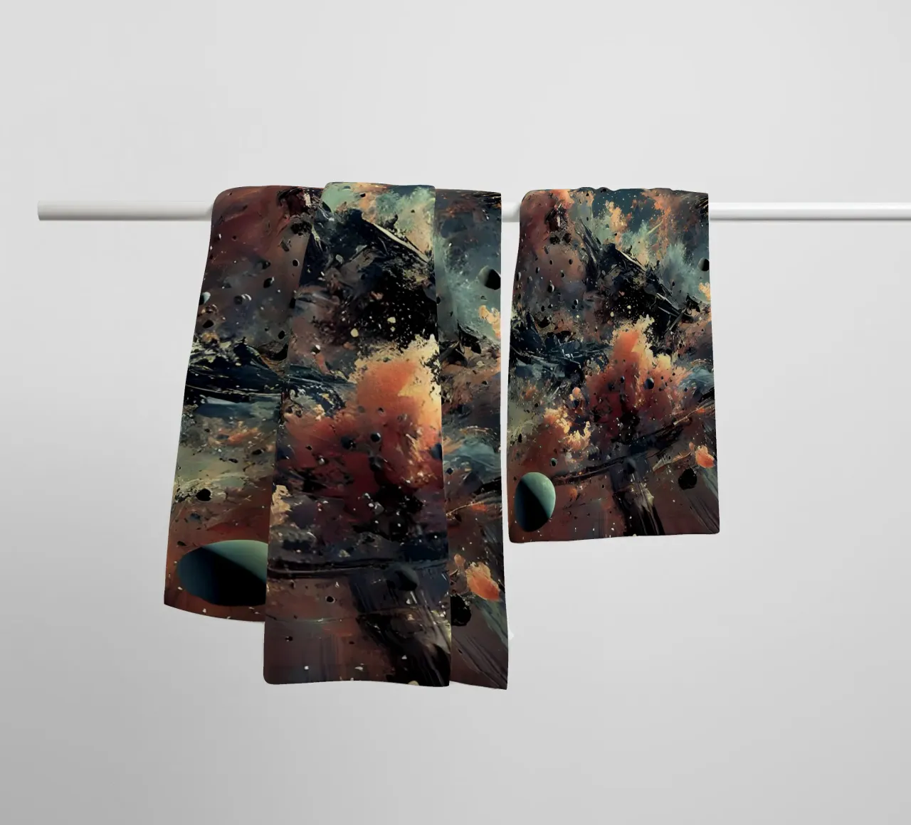 action splash abstract asciugamano da bagno da abstrakt