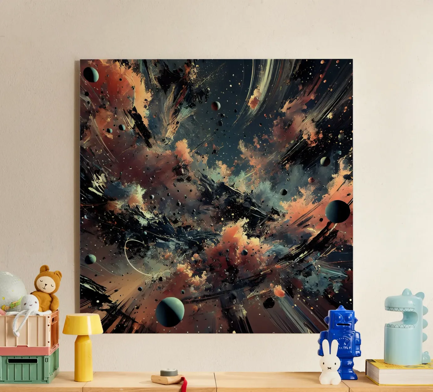 action splash abstract acrylic glass by abstrakt