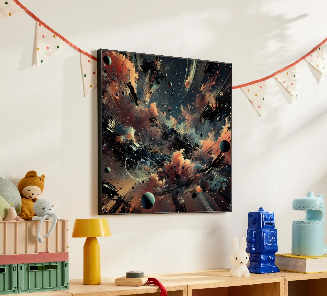 action splash abstract alluminio dibond da abstrakt