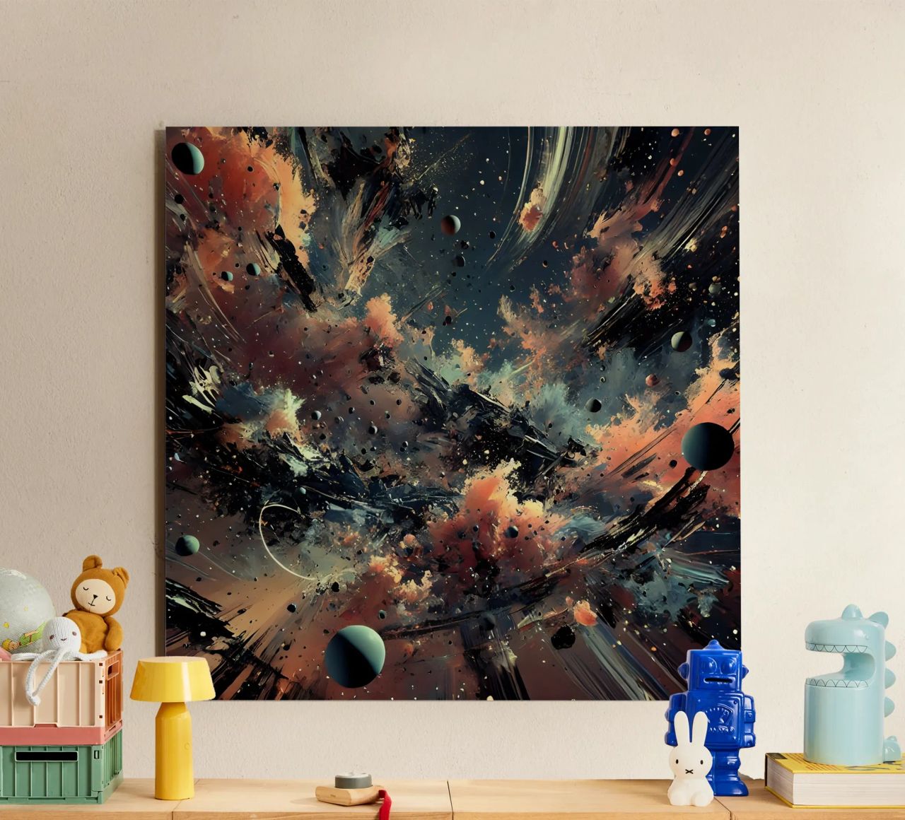 action splash abstract alluminio dibond da abstrakt