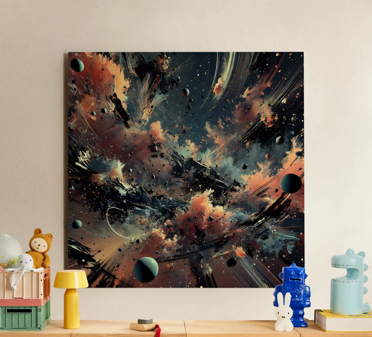 action splash abstract alluminio dibond da abstrakt