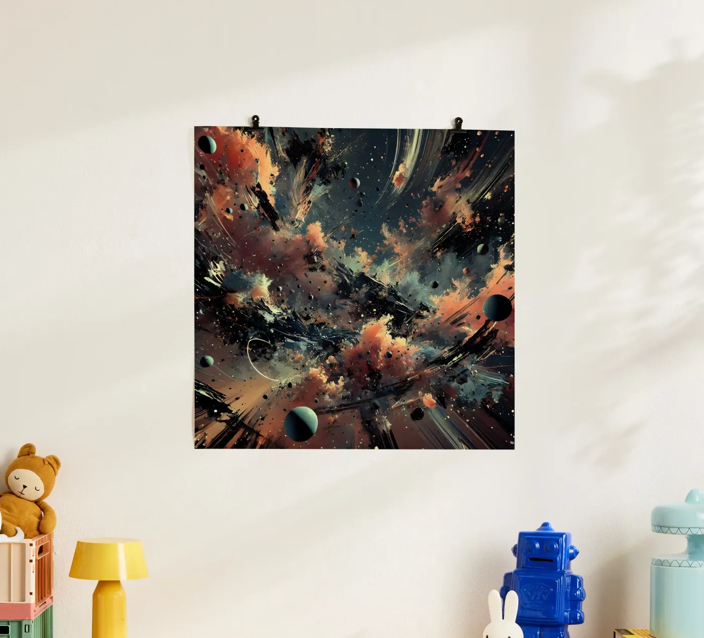 action splash abstract poster by abstrakt