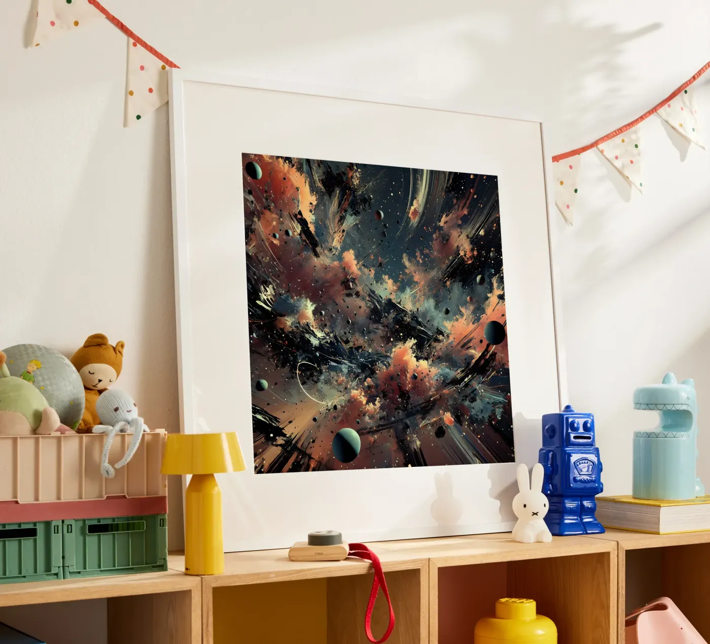 action splash abstract poster by abstrakt