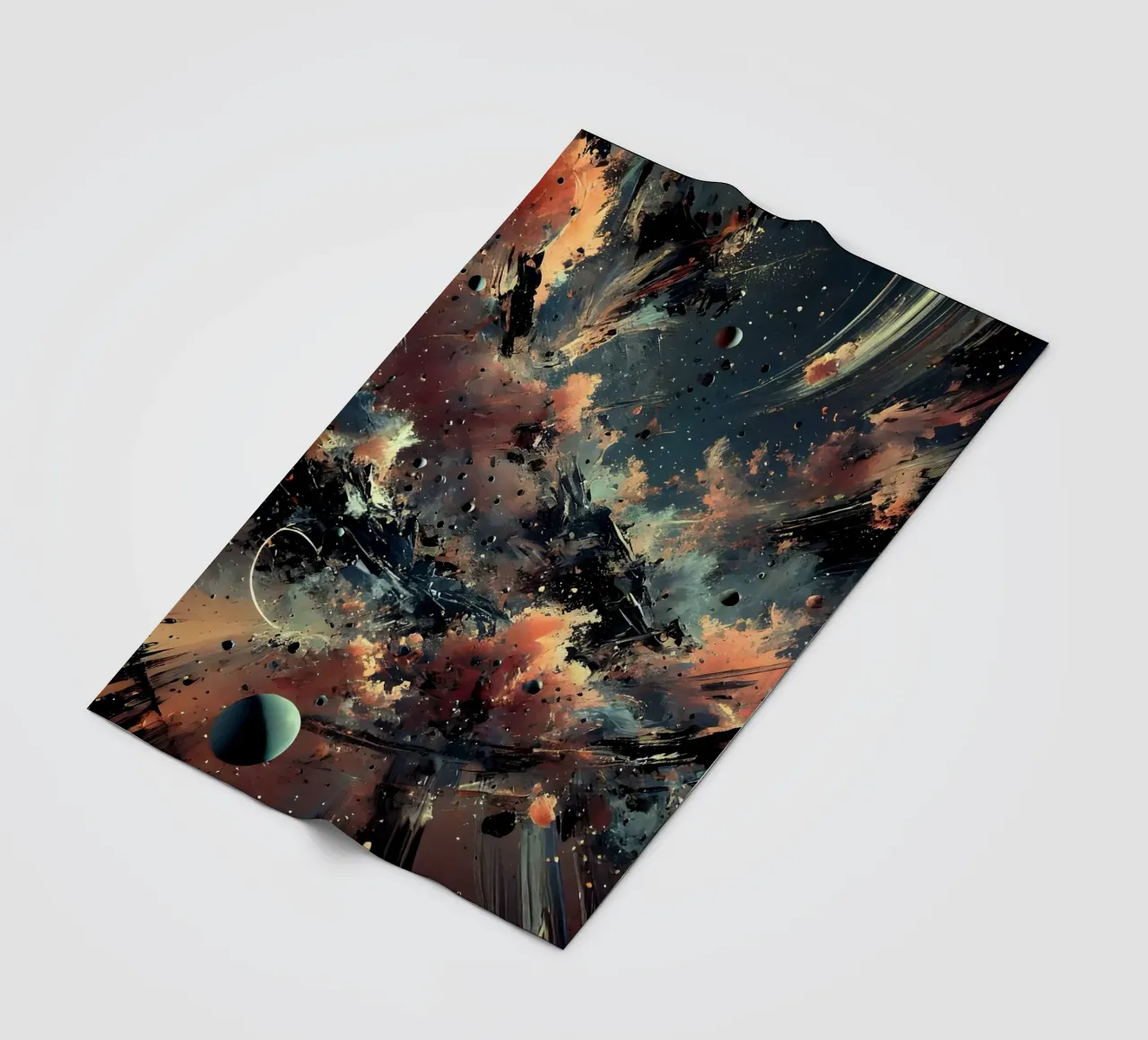 action splash abstract coperta in pile da abstrakt