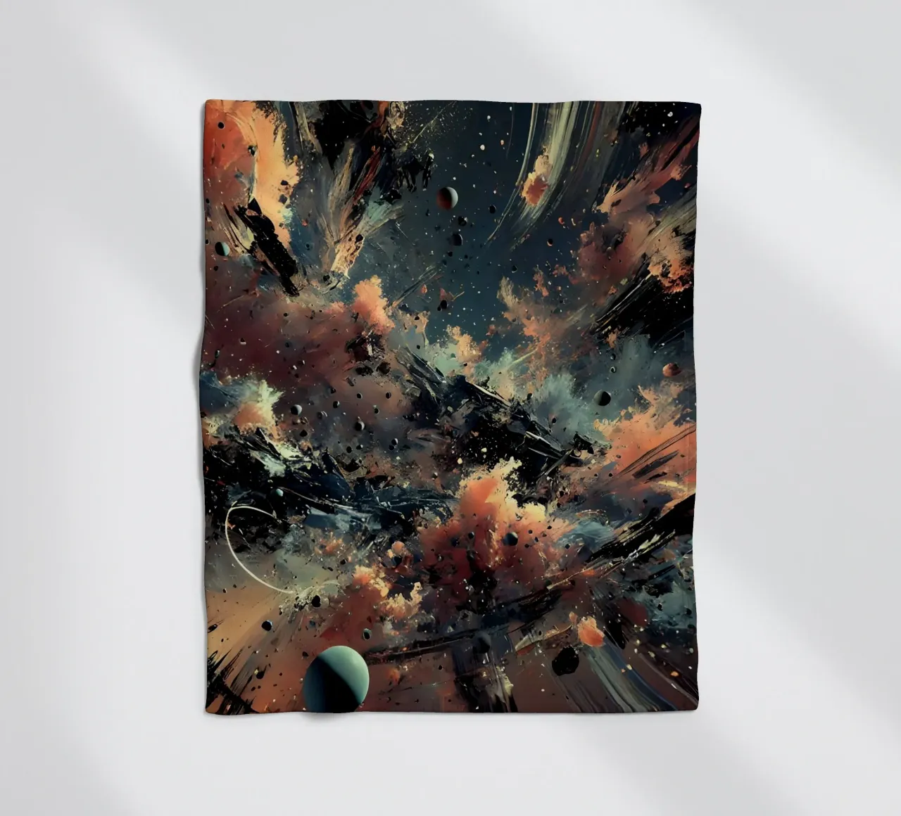 action splash abstract coperta in pile da abstrakt