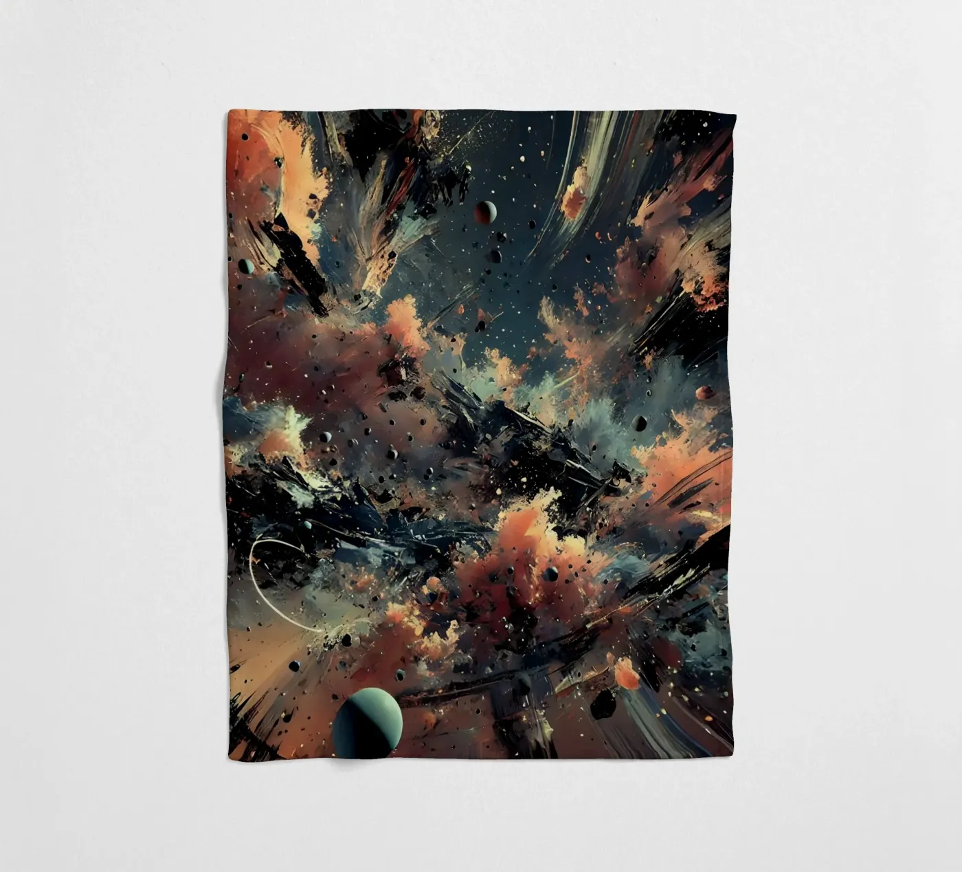 action splash abstract Fleecedecke von abstrakt