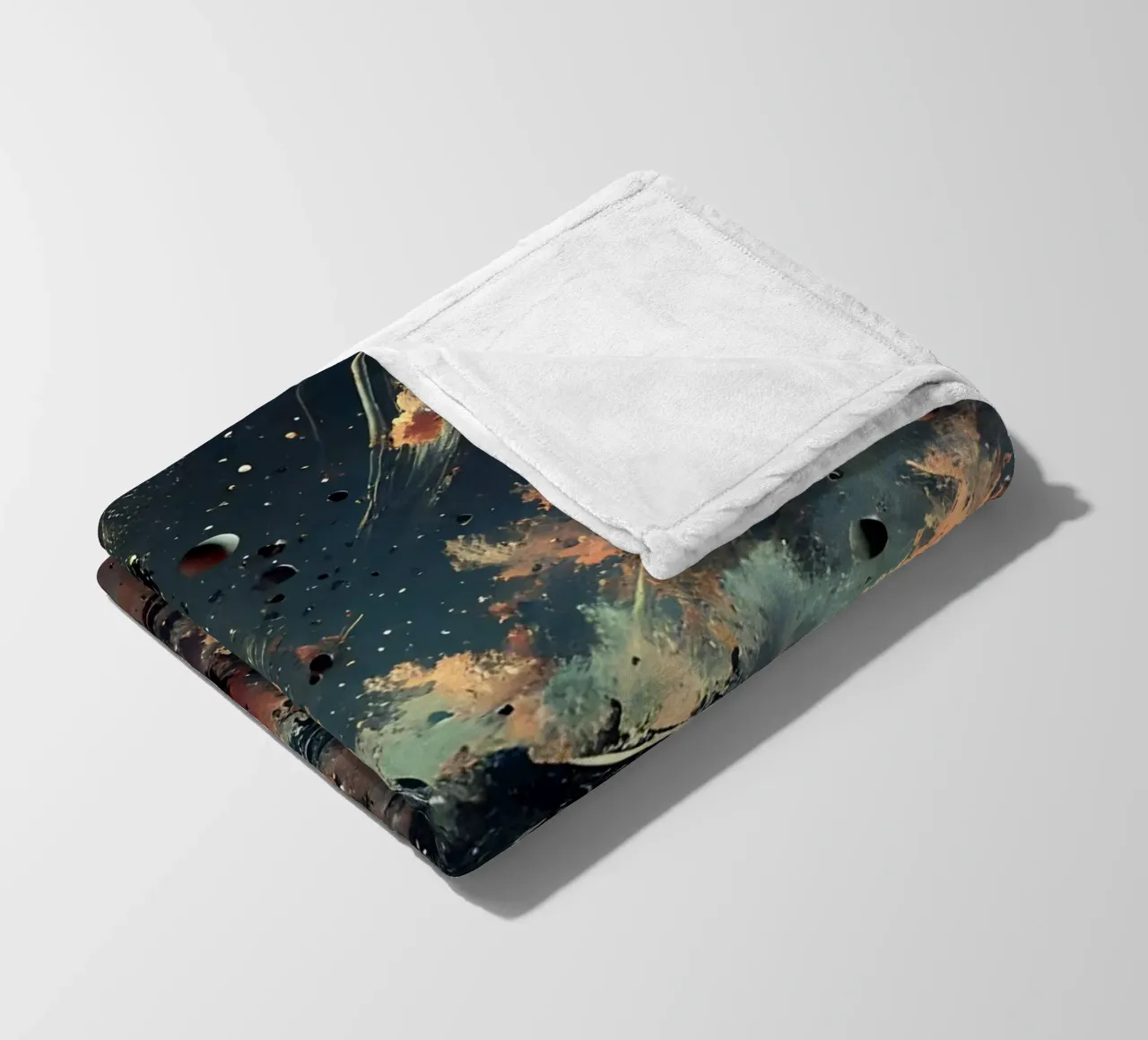 action splash abstract fleece blanket by abstrakt
