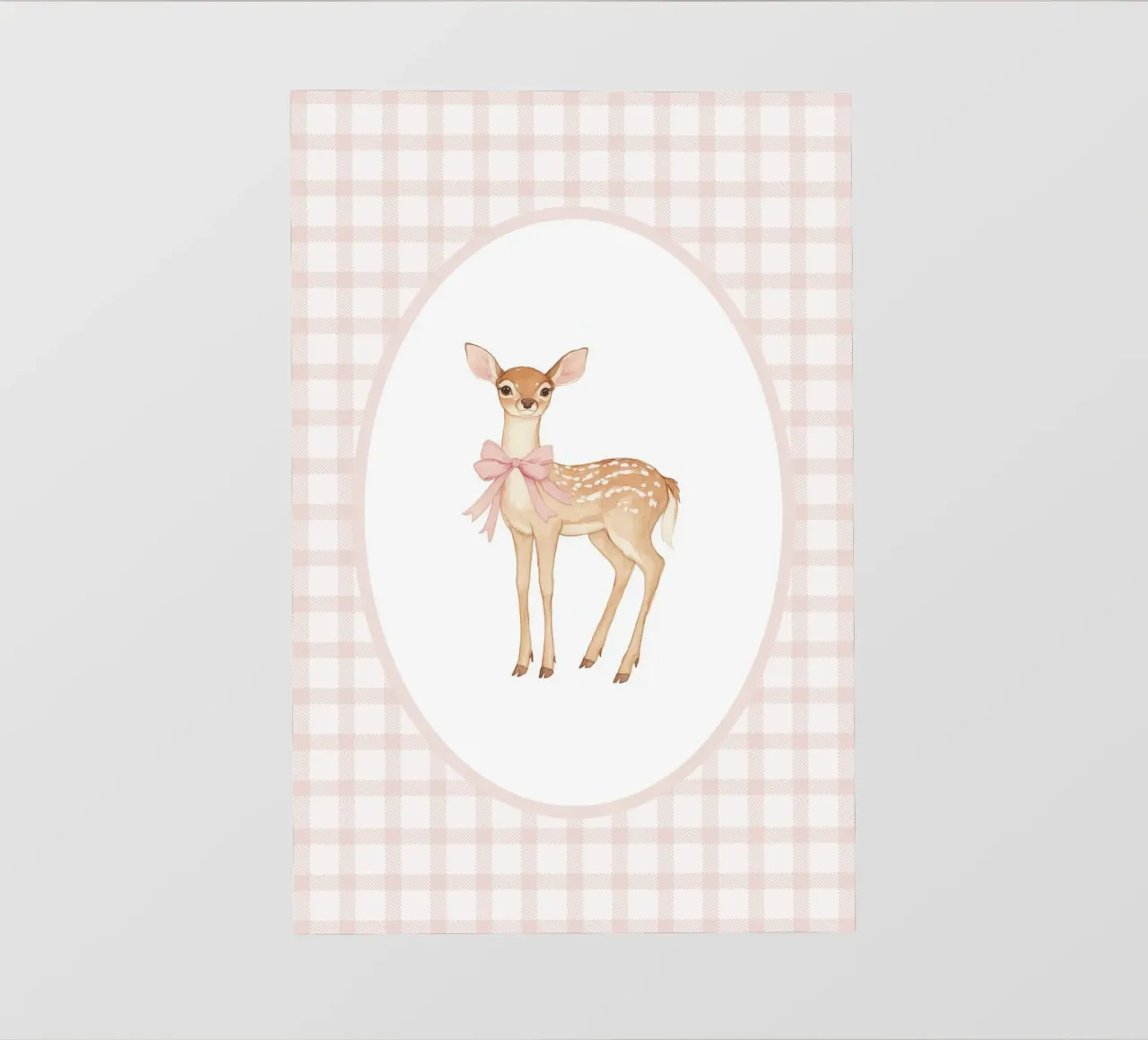 Fulvo con fiocco rosa telo in pvc da Jungle Joy Art