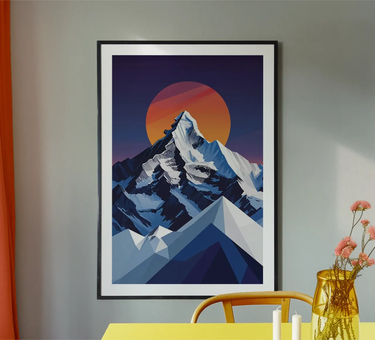 Crystal Peaks Under Aurora Glow carta hahnemühle da AlbertKlee