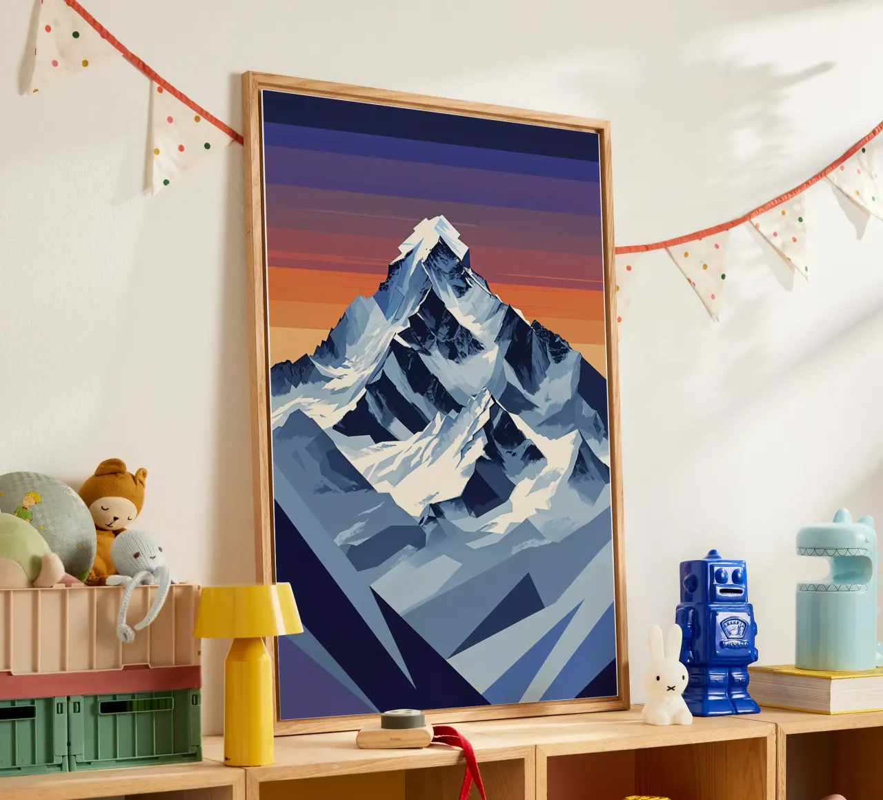 Abstract Everest with Gleaming Shards Acryl-Glas von AlbertKlee