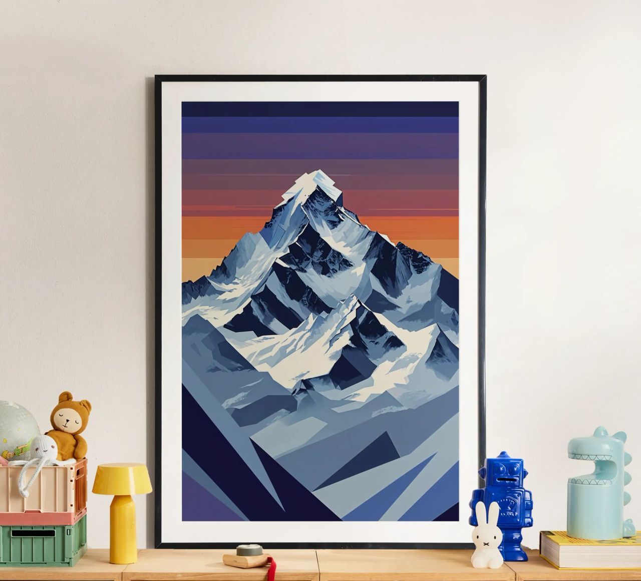 Abstract Everest with Gleaming Shards hahnemühle van AlbertKlee