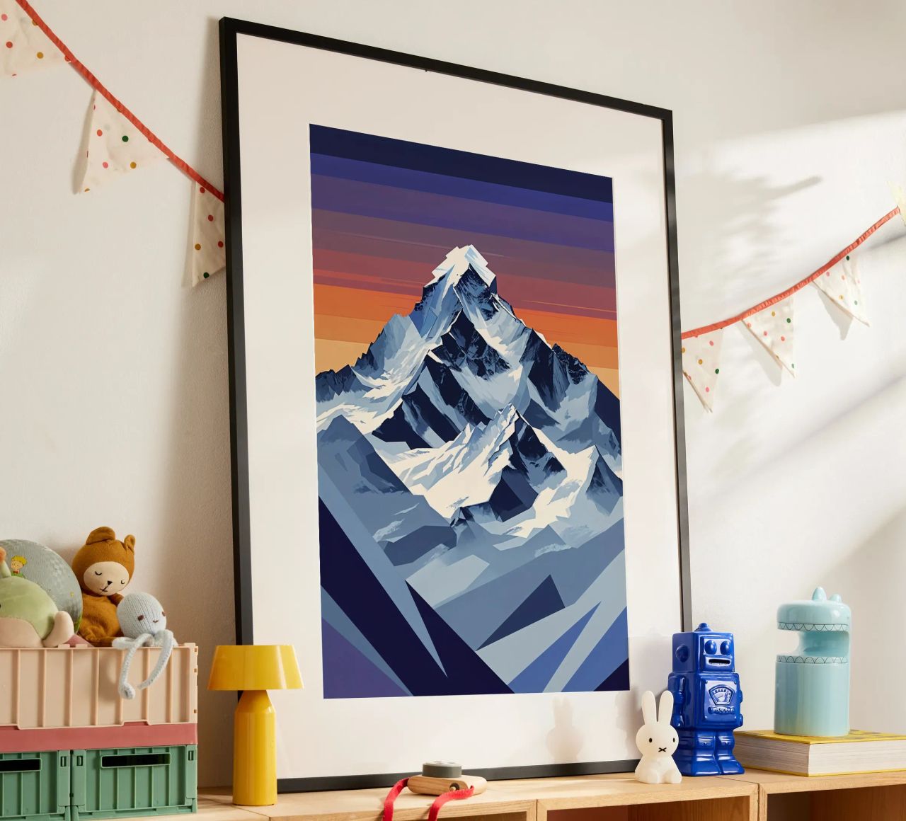 Abstract Everest with Gleaming Shards hahnemühle van AlbertKlee