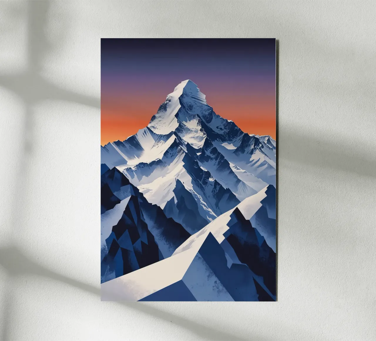 Mystical Everest Under Northern Lights alu-dibond by AlbertKlee
