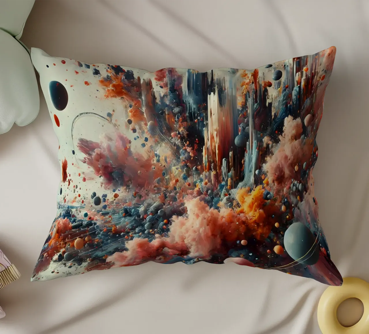 action splash abstract cuscino da abstrakt