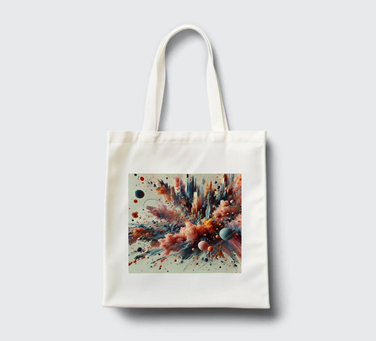 action splash abstract borsa in juta da abstrakt