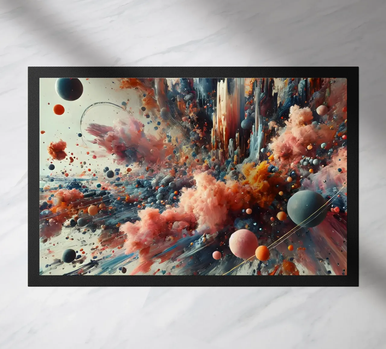 action splash abstract paillasson de abstrakt