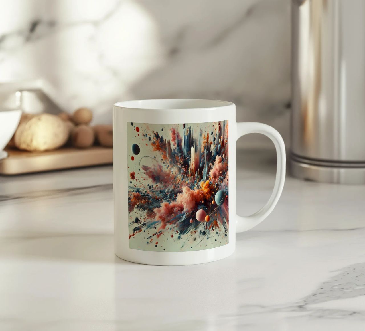 action splash abstract tazza in ceramica da abstrakt