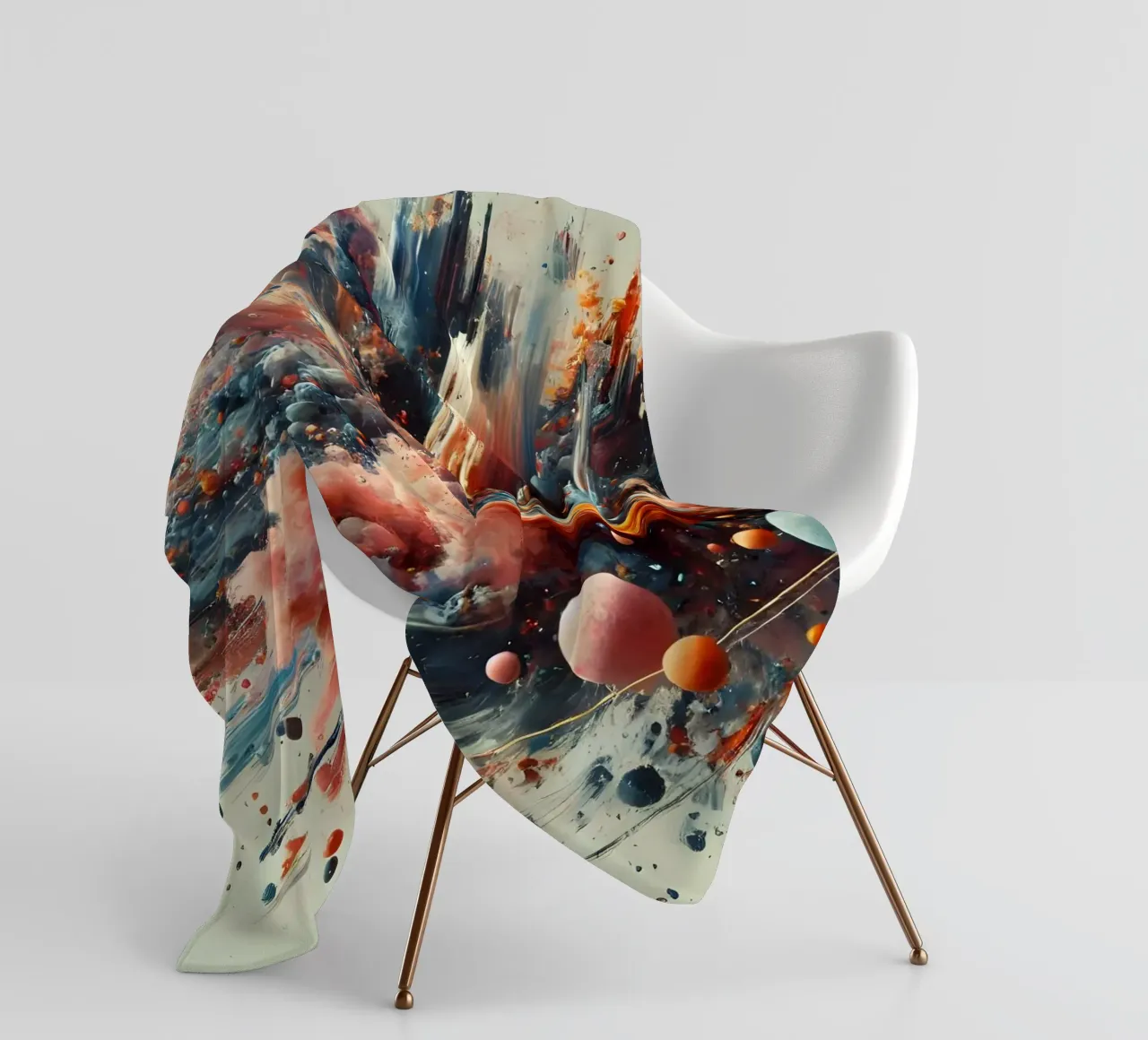 action splash abstract fleece blanket by abstrakt