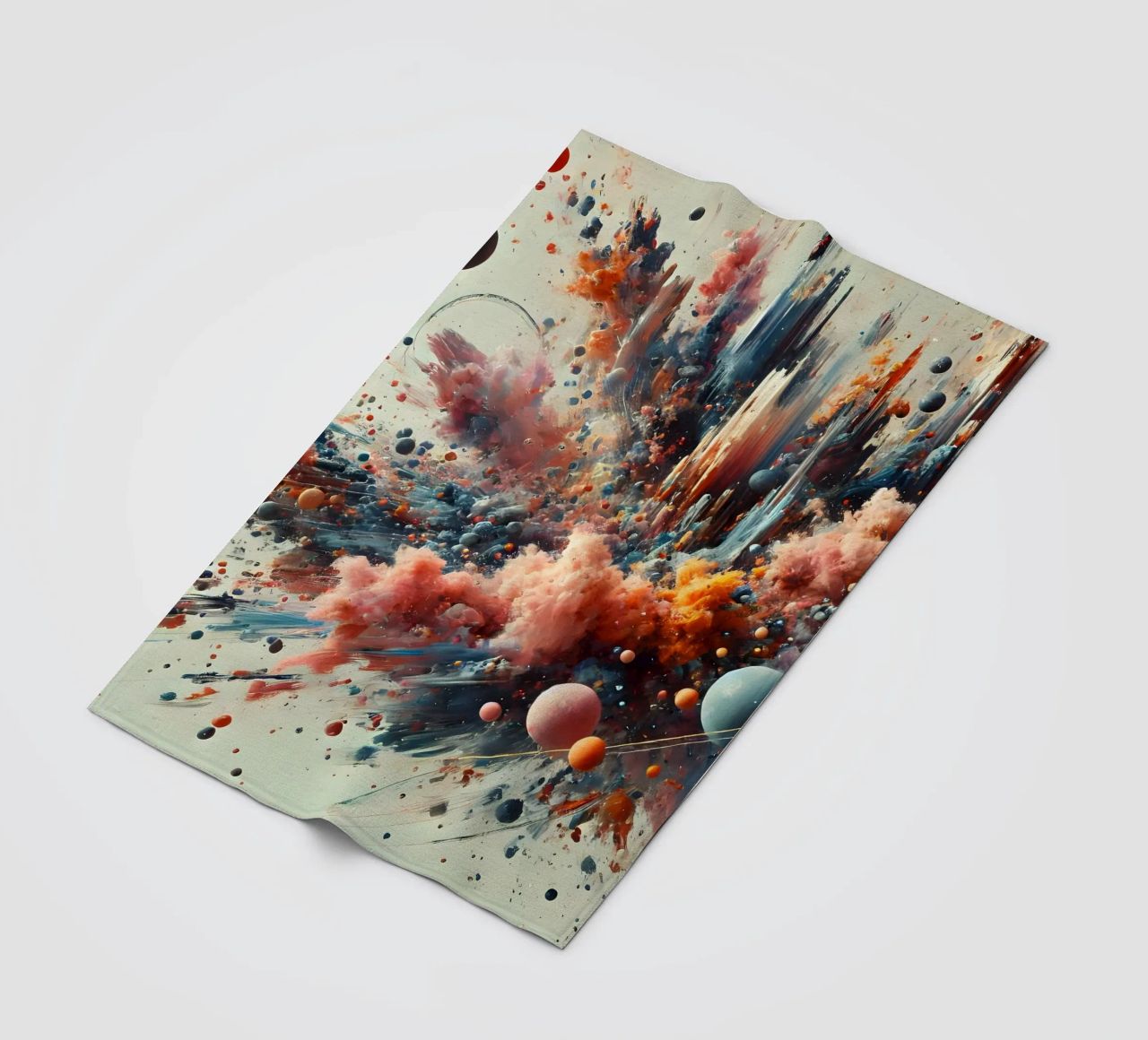 action splash abstract coperta in pile da abstrakt