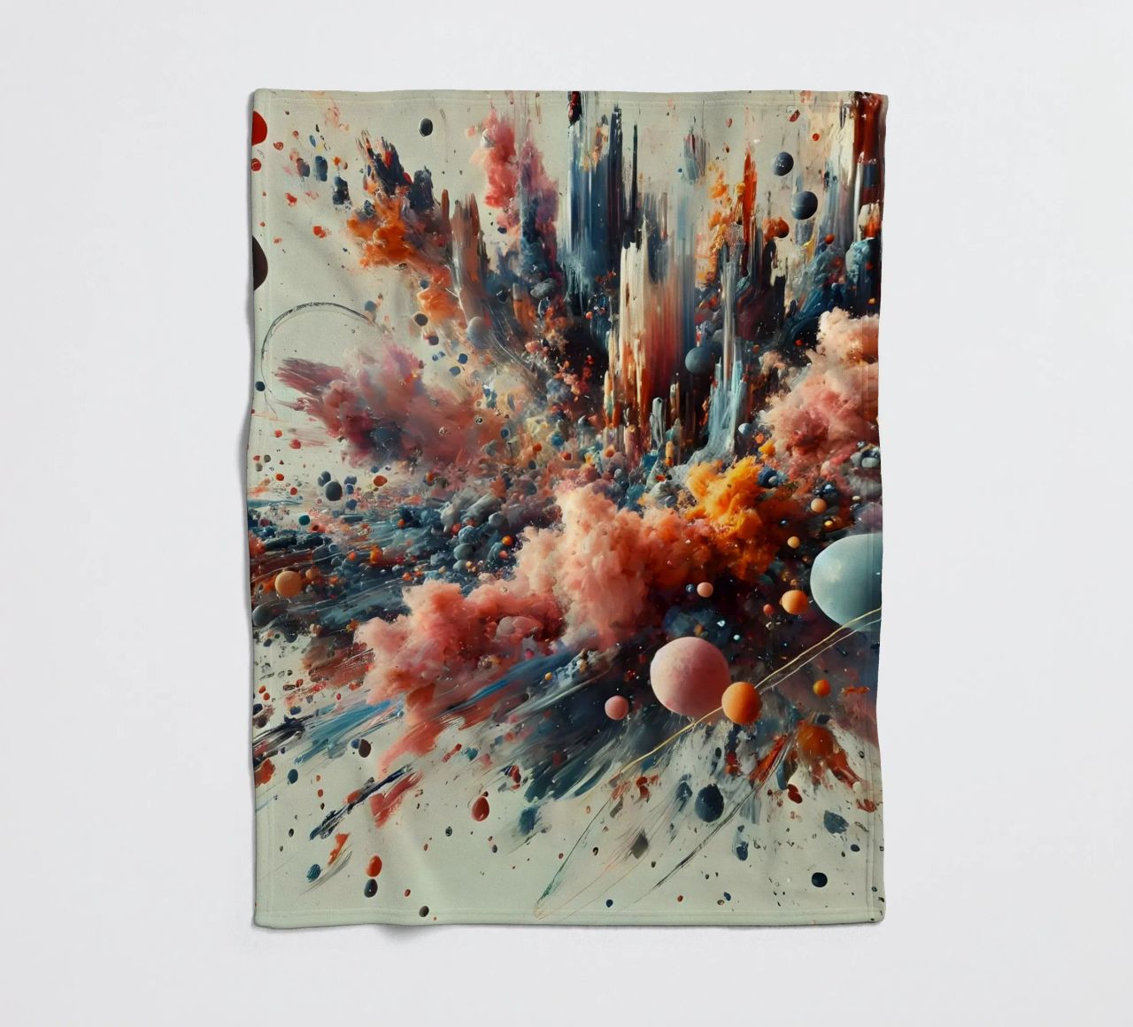 action splash abstract coperta in pile da abstrakt