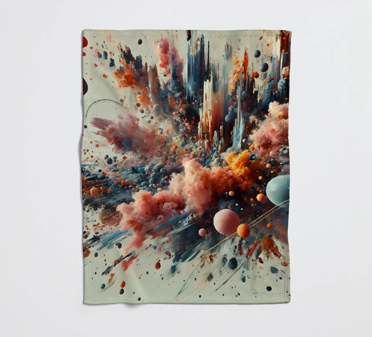 action splash abstract coperta in pile da abstrakt