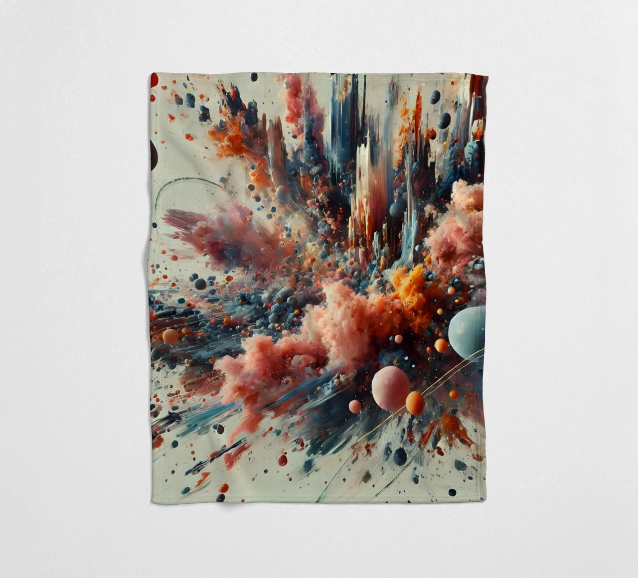 action splash abstract coperta in pile da abstrakt