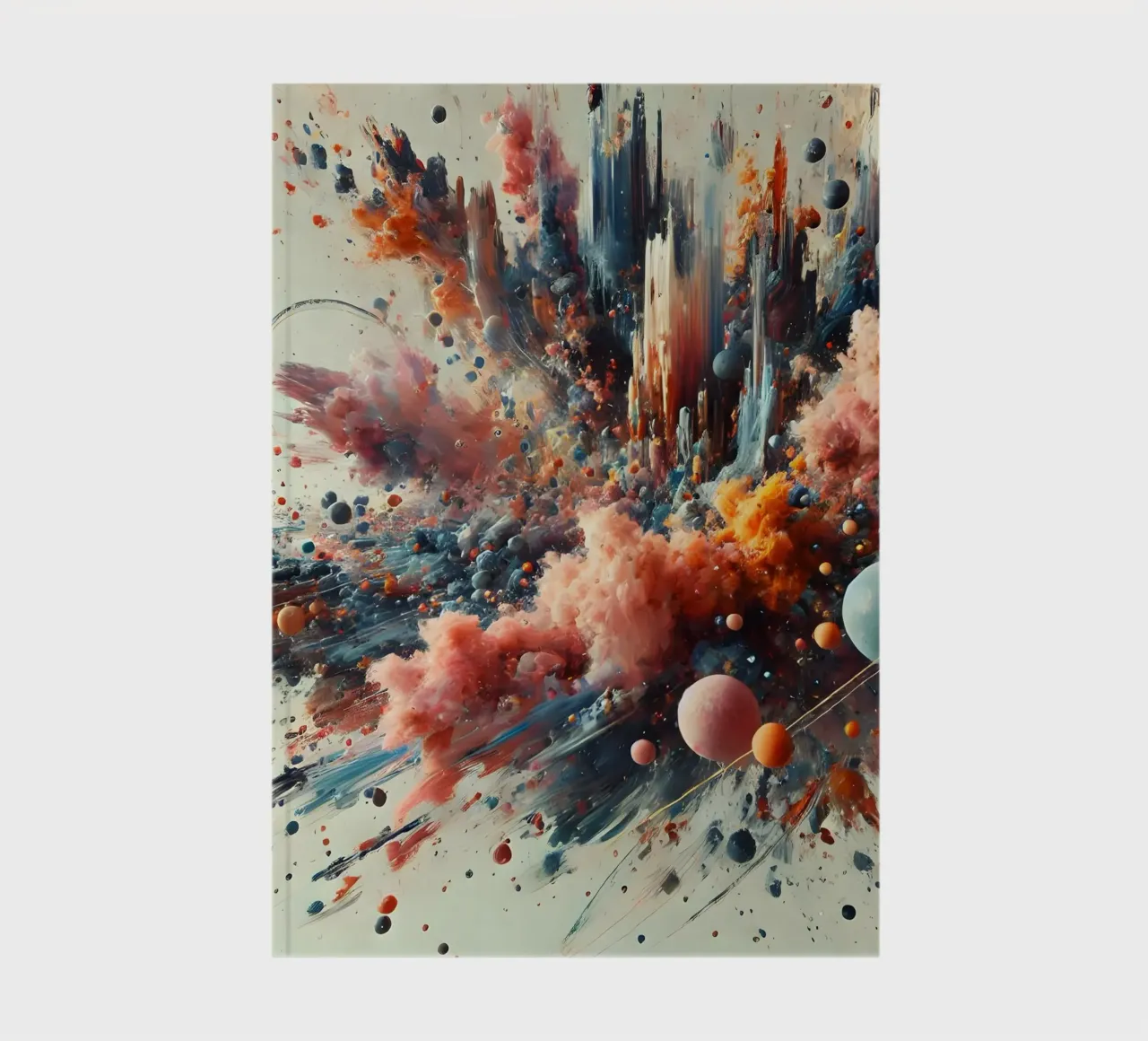 action splash abstract notebook by abstrakt