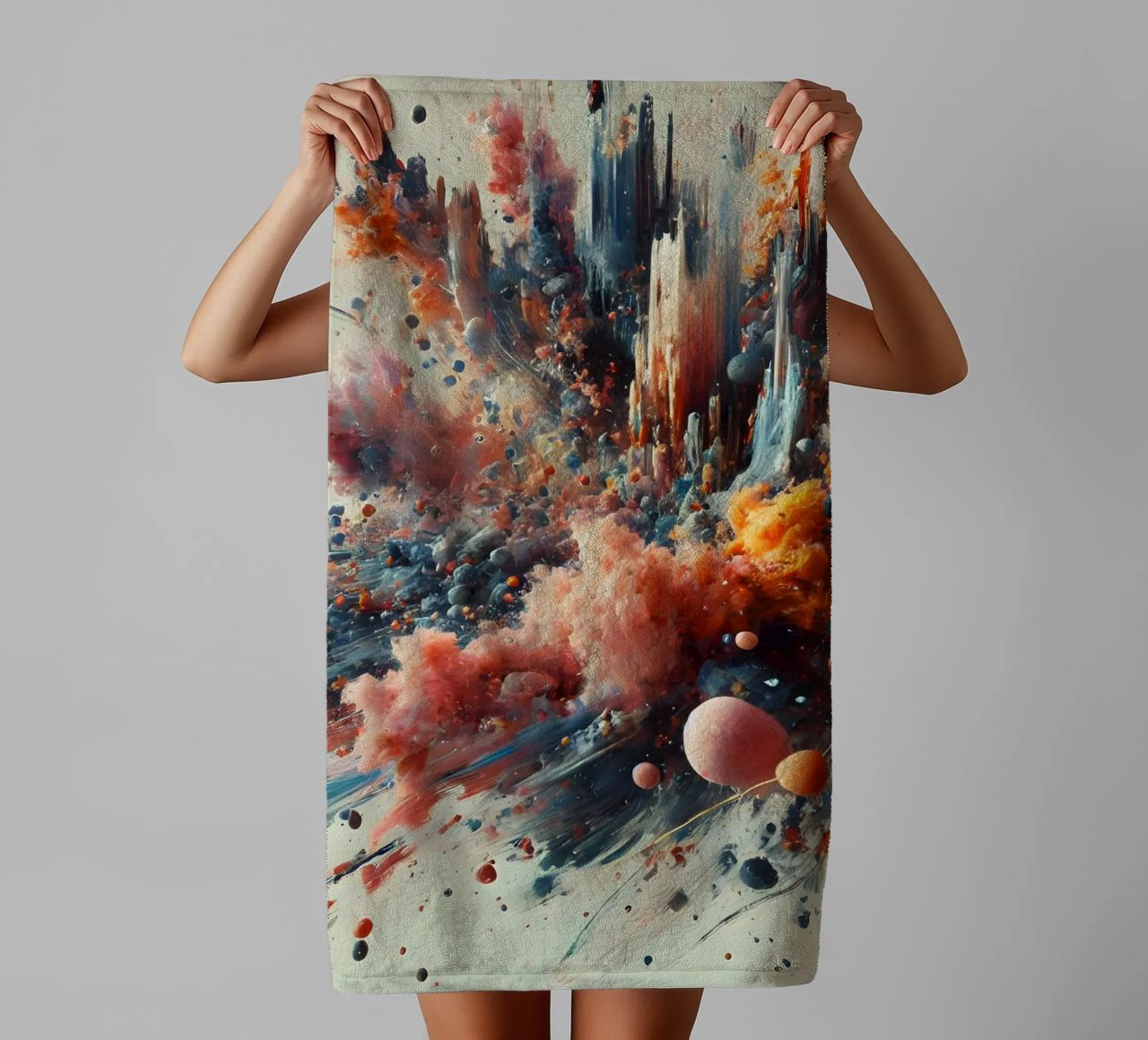 action splash abstract asciugamano da bagno da abstrakt