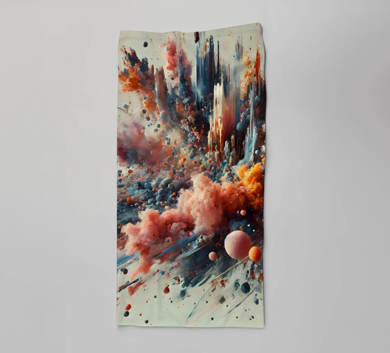 action splash abstract badhanddoek van abstrakt