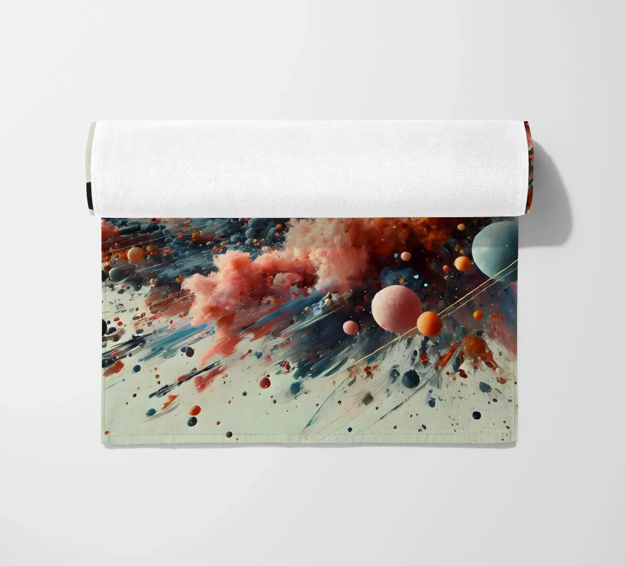 action splash abstract Strandtuch von abstrakt
