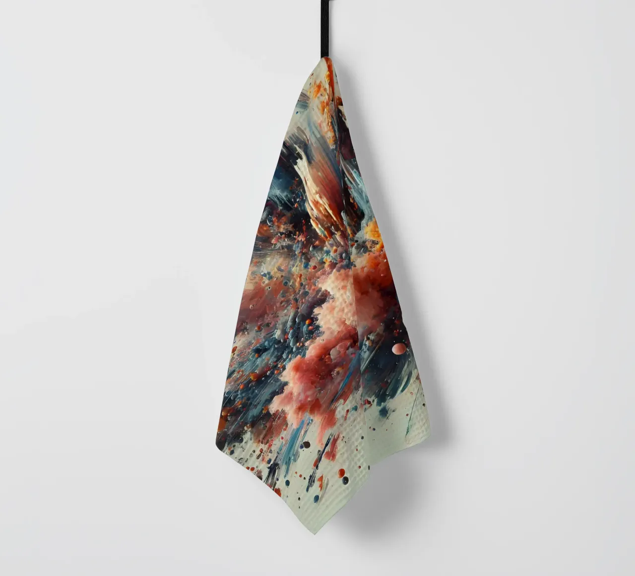 action splash abstract tea towel by abstrakt