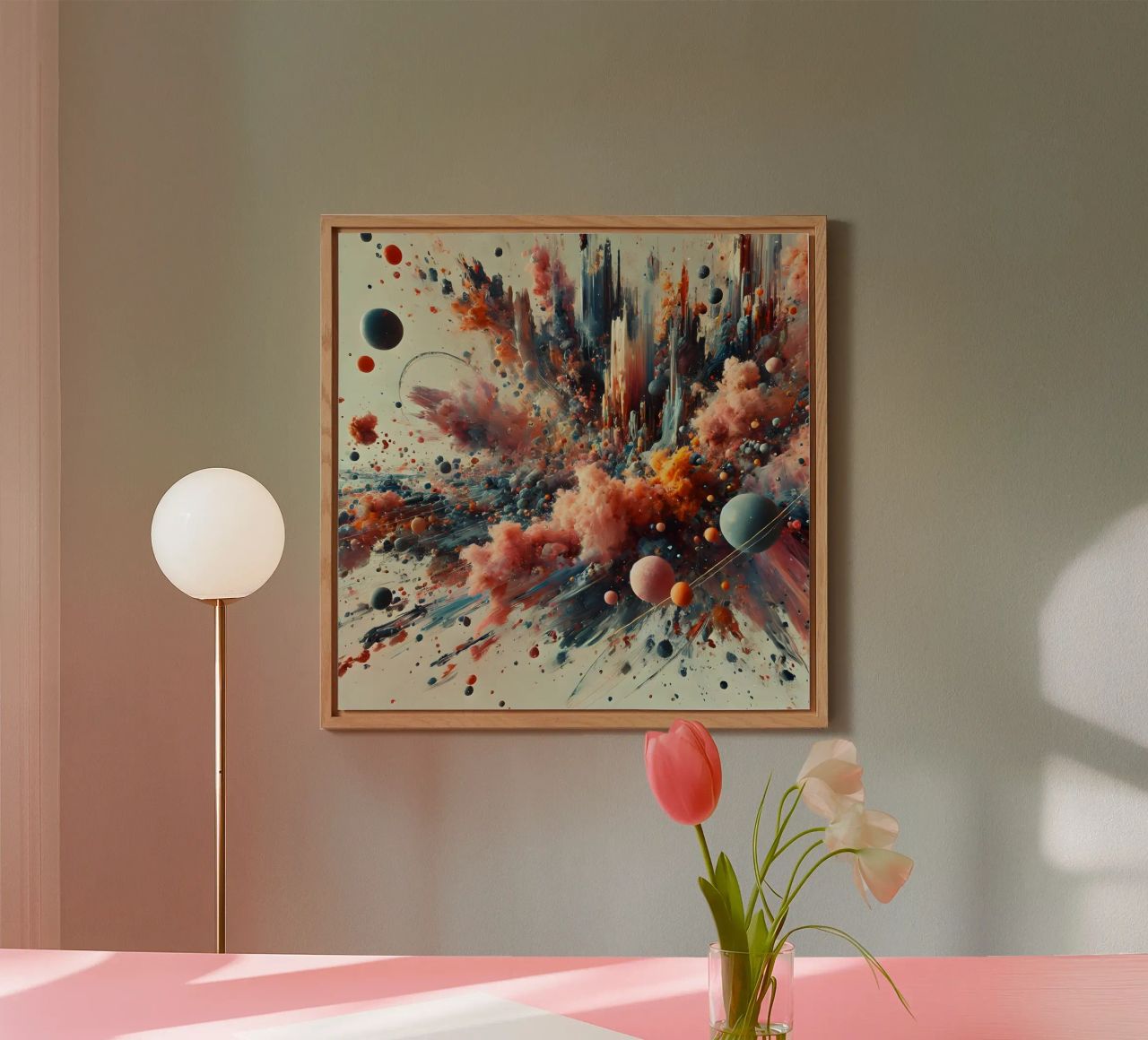 action splash abstract alluminio dibond da abstrakt