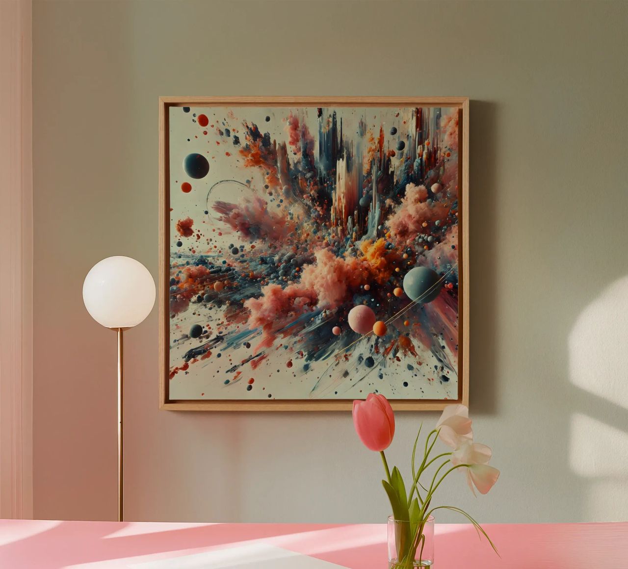 action splash abstract tela da abstrakt