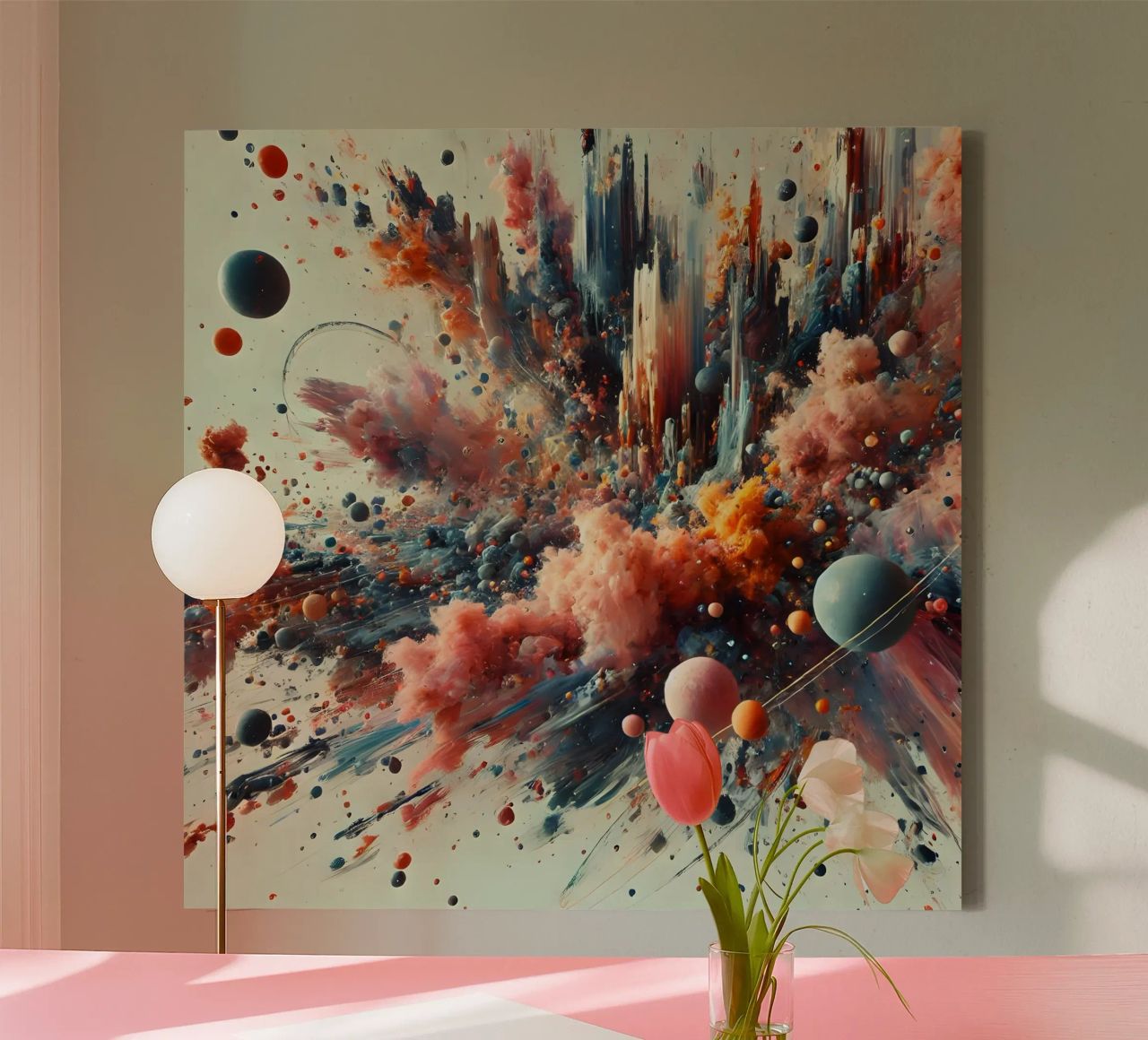 action splash abstract tela da abstrakt