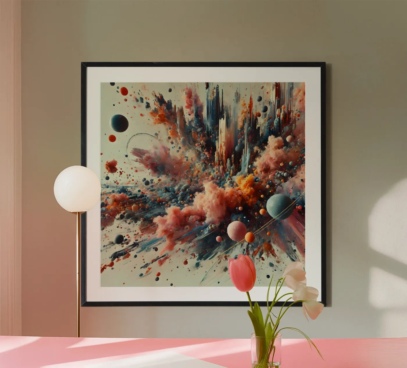 action splash abstract poster by abstrakt
