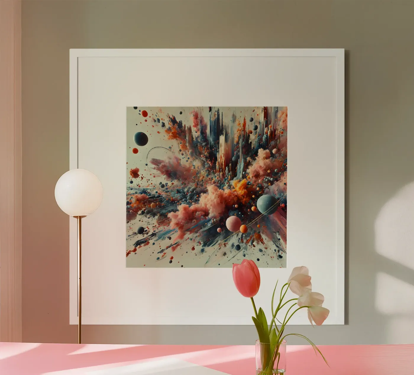 action splash abstract poster by abstrakt
