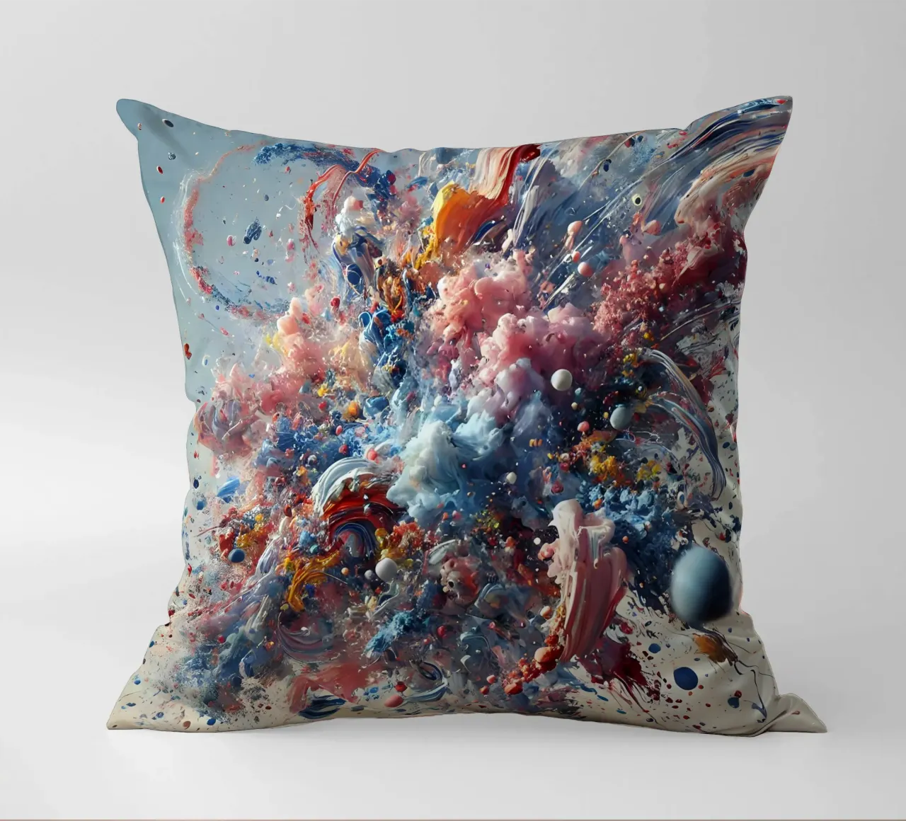 action splash abstract Kissen von abstrakt